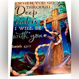 Christian Wall Decor Like New Has Hook in Back NWOT